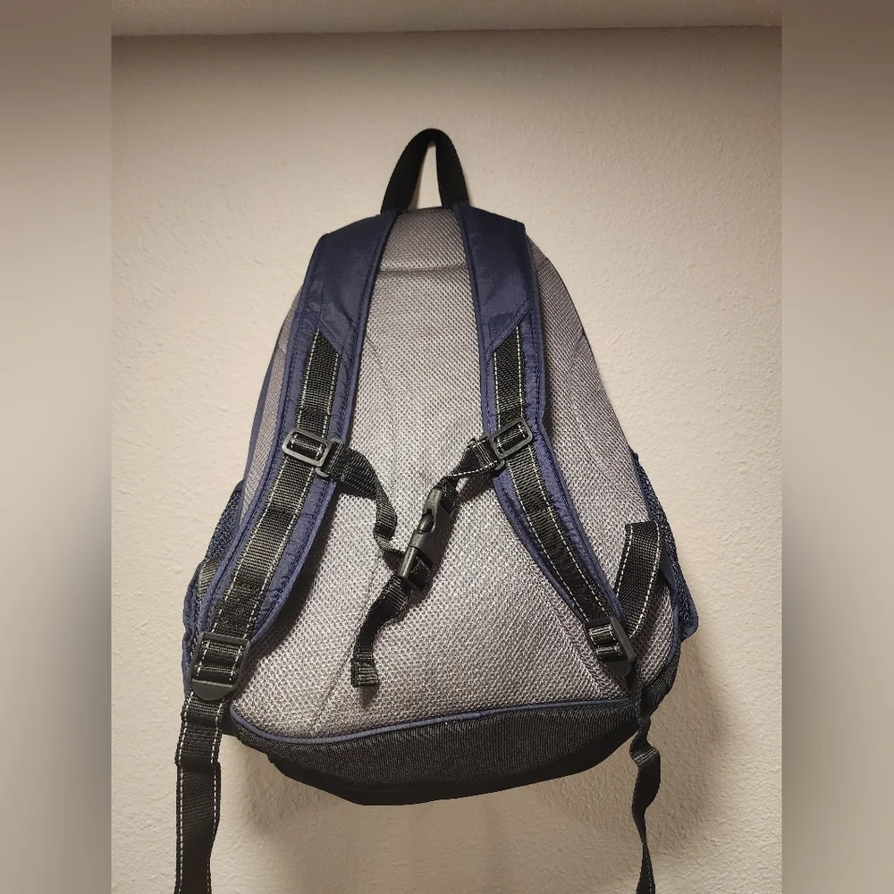 Pottery Barn Kids Navy Blue Earth Print Backpack